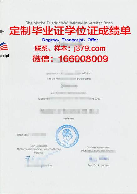 波恩大学毕业证高清图(波恩大学有哪些专业)