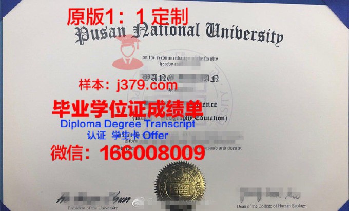 釜山外国语大学毕业证模板(釜山外国语大学校徽)
